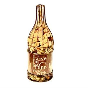 Home X Metal Wine Bottle Corkscrew Holder